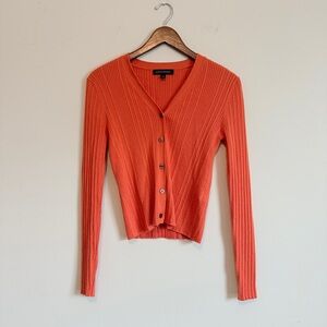 Banana Republic Merino Cashmere Cardigan Women S Cropped Ribbed 90s Minimal Cozy